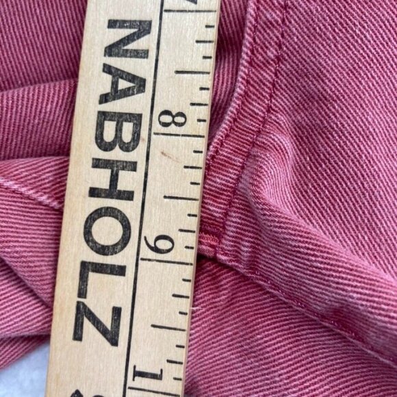 Gap Denim Womens True Skinny Ankle Jeans Size 28 Dark Pink Raw Hem Stretch - Picture 8 of 10